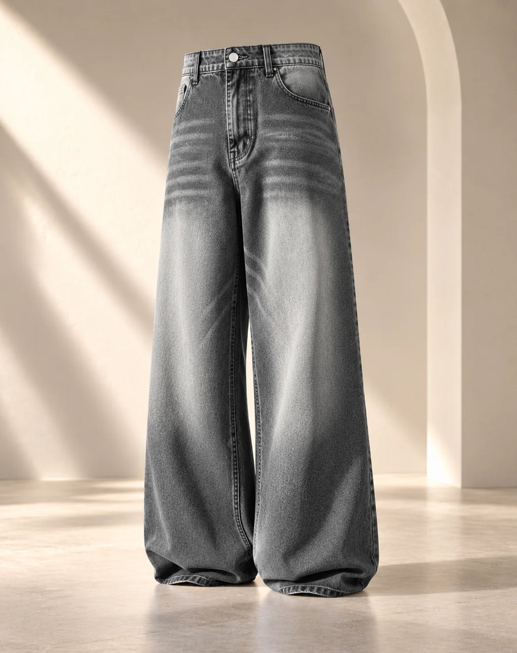 Vintage Grey Shaded Jeans