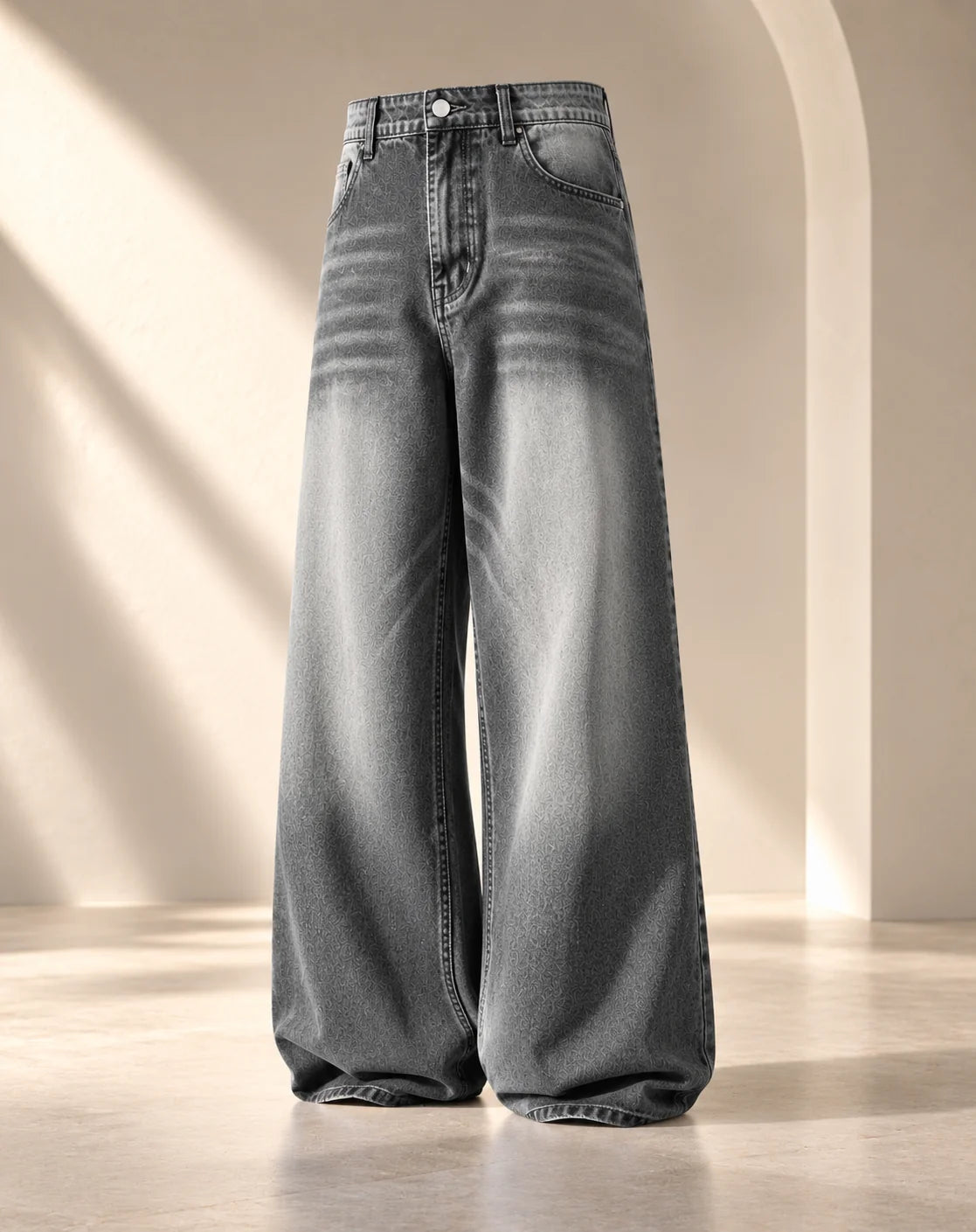 Vintage Grey Shaded Jeans
