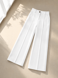 White Formal Cotton Pants