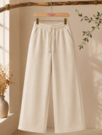 Cream Wide Leg Flapper Trouser