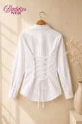 White Fitted Button Down Shirt
