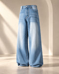 Faded Mid Blue Vintage Baggy Jeans