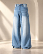 Faded Mid Blue Vintage Baggy Jeans