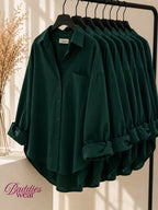 Bottle Green Button Down Shirt