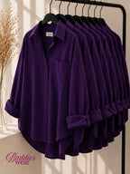 Purple Button Down Shirt