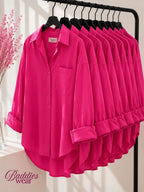 Hot Pink Button Down Shirt