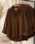 Brown Button Down Shirt